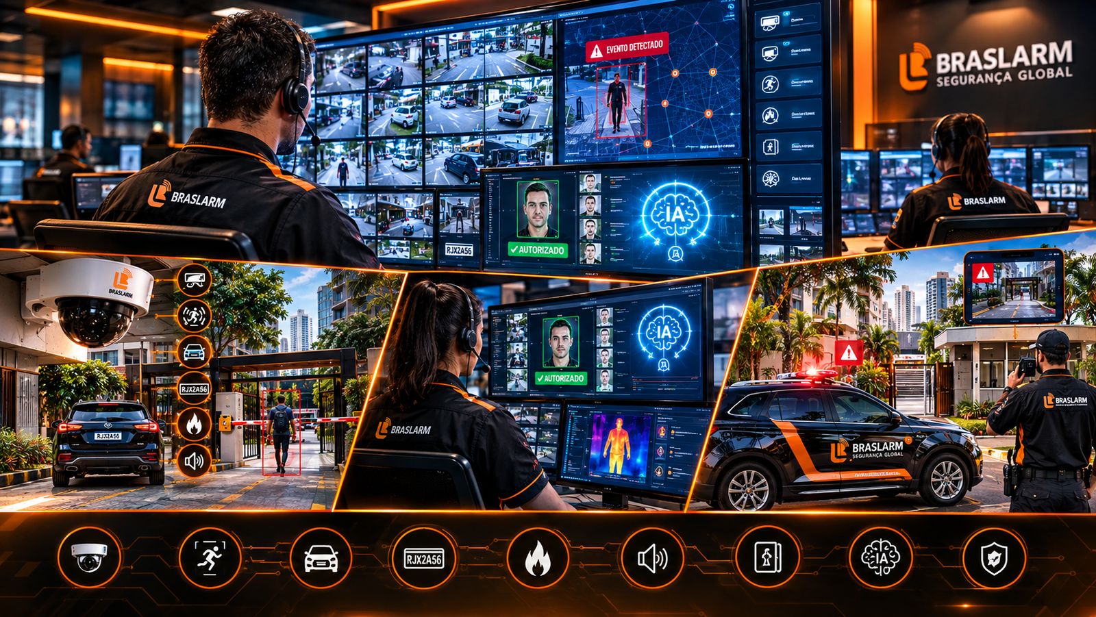 Central de monitoramento Braslarm